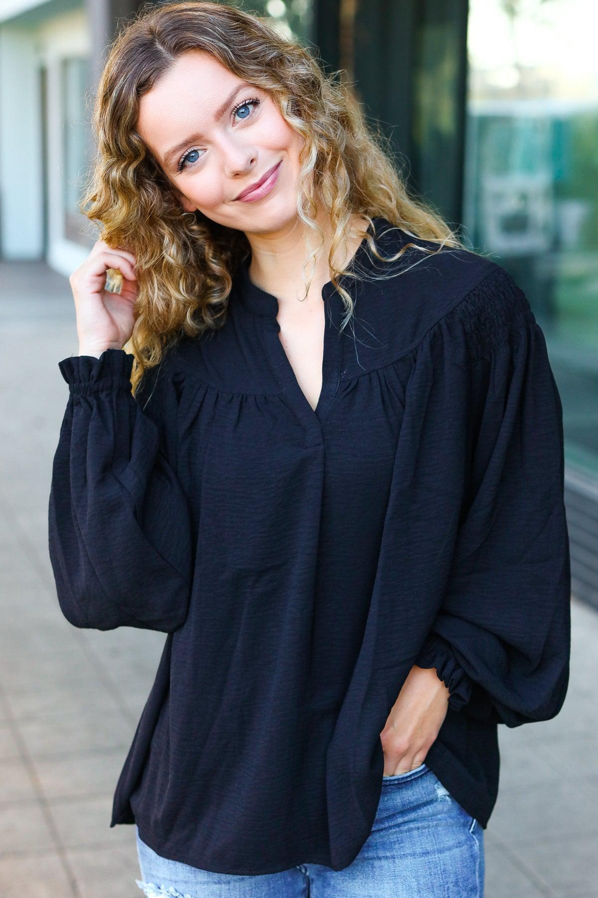 Boho Long Sleeve Top-Evelyns Fashion