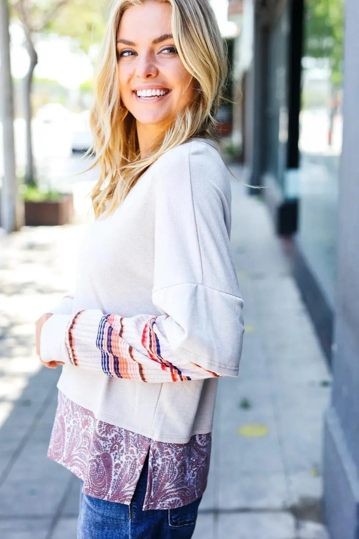 Boho White Top-Evelyns Fashion