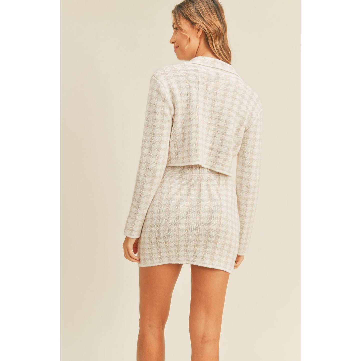 Cardigan and Mini Skirt Set-Evelyns Fashion