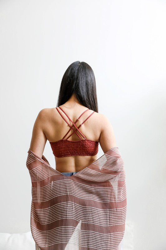 Crochet Daisy Longline Bralette-Bra and Bra Sets-Evelyns Fashion