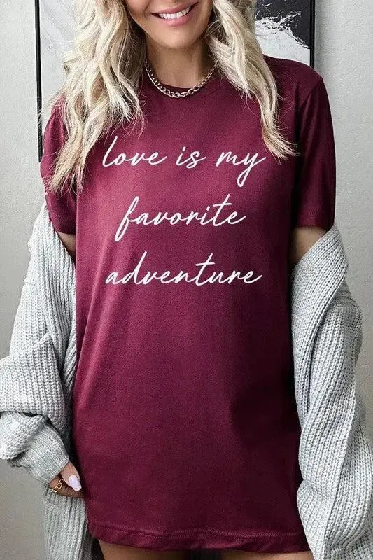 Graphic Tee for Women-Evelyns Fashion