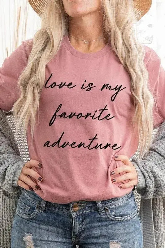 Graphic Tee for Women-Evelyns Fashion