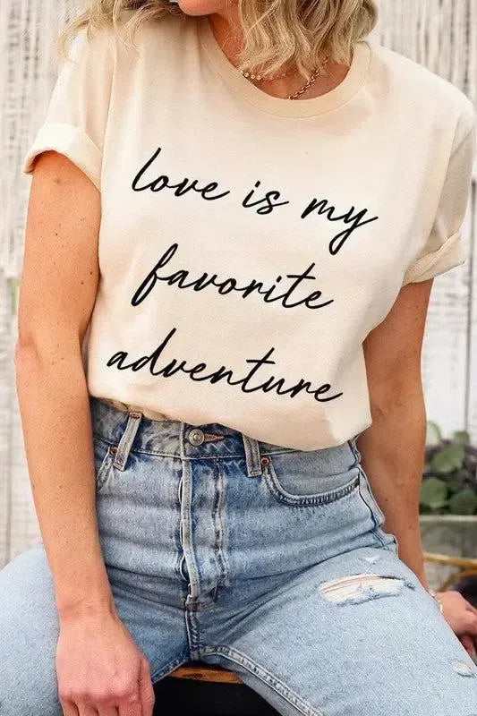 Graphic Tee for Women-Evelyns Fashion