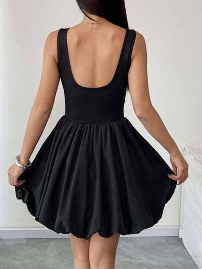 Perfee Ruched Sleeveless Mini Dress-Evelyns Fashion