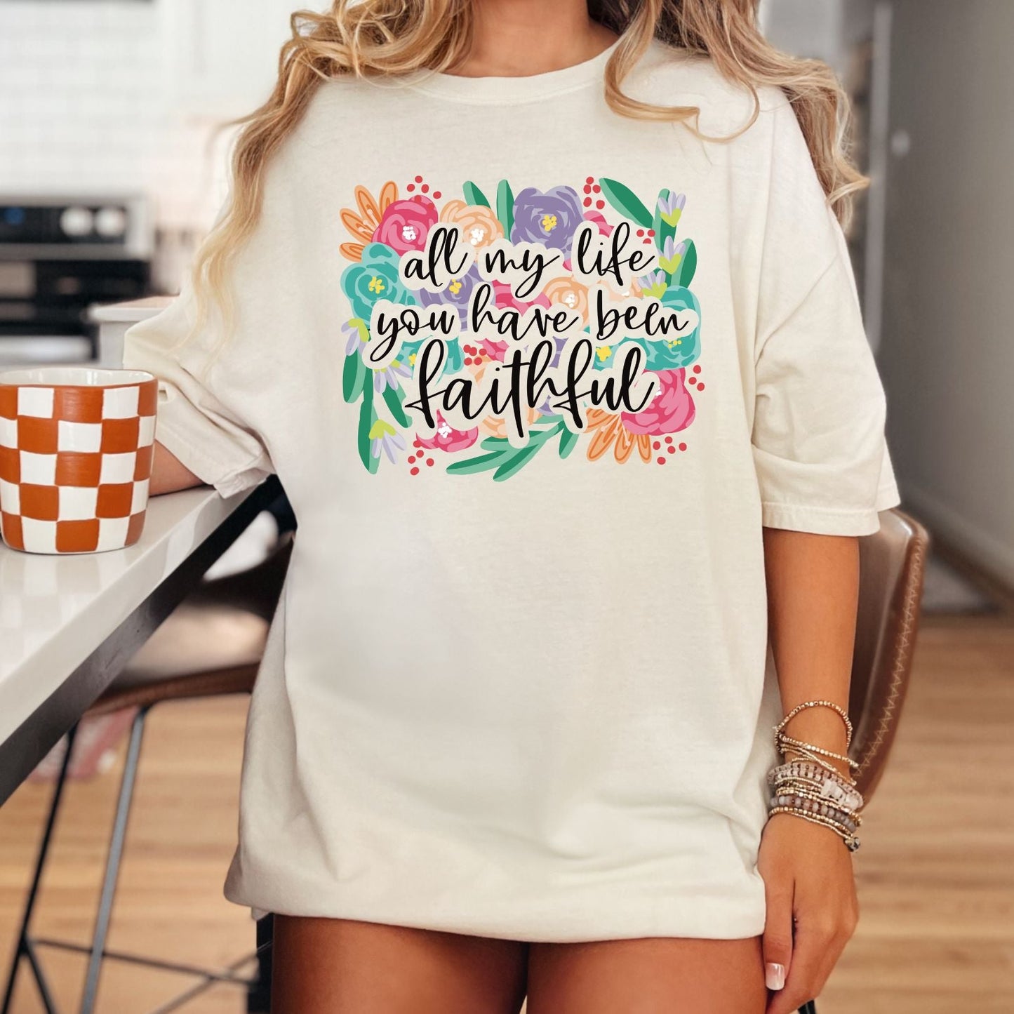 You Have Been Faithful Graphic Tee – Bold Faith & Comfort-T-Shirts-Evelyns Fashion