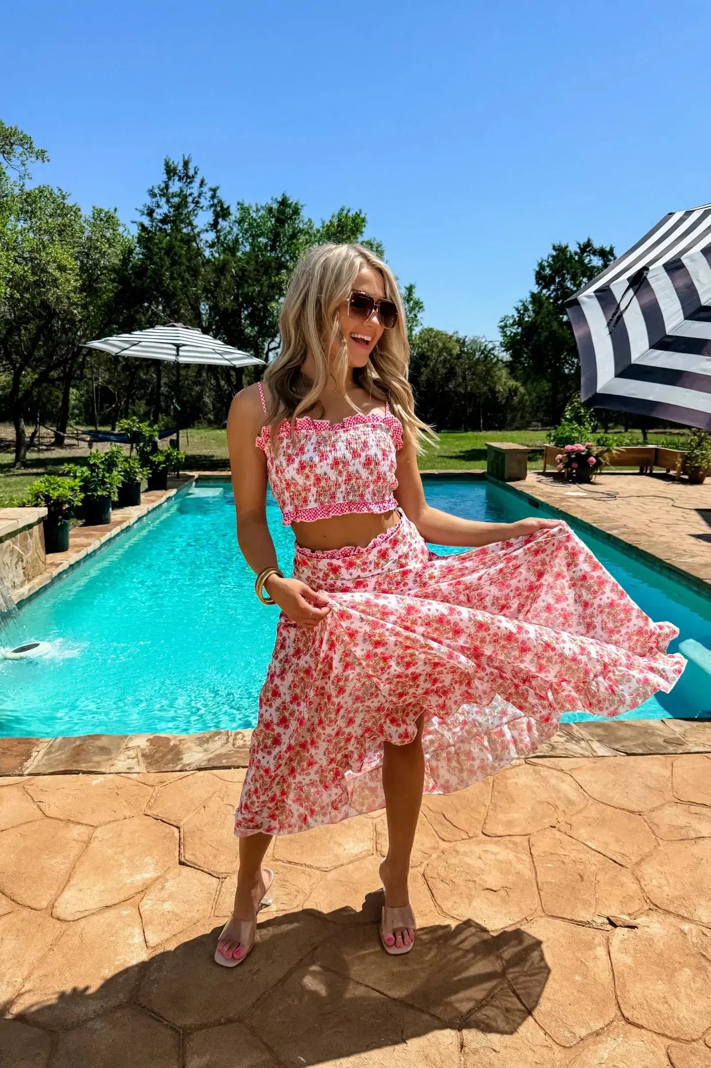 Amalfi Blooms Swim Set – Floral, Flattering & Island-Ready-Swimwear-Evelyns Fashion