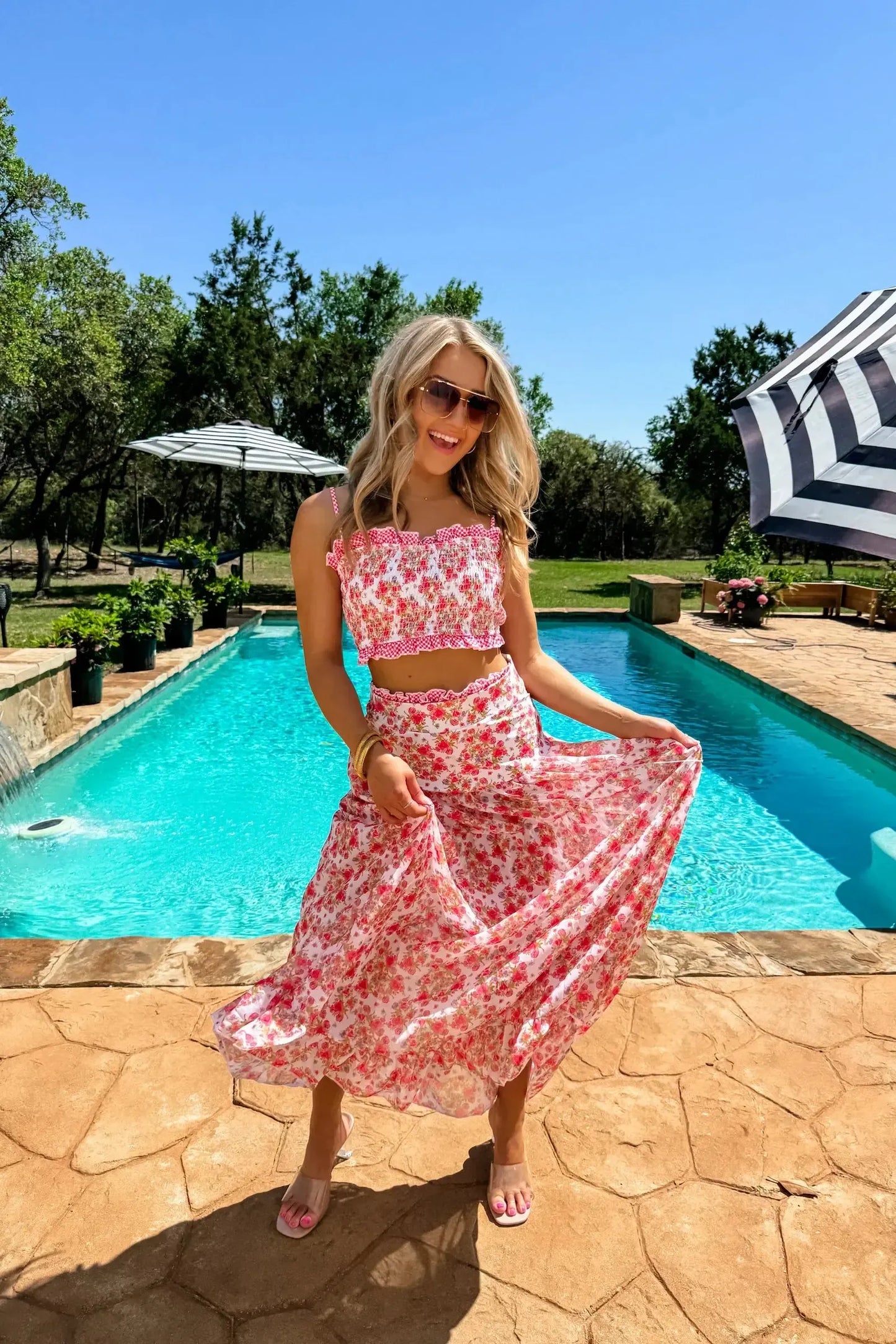 Amalfi Blooms Swim Set – Floral, Flattering & Island-Ready-Swimwear-Evelyns Fashion