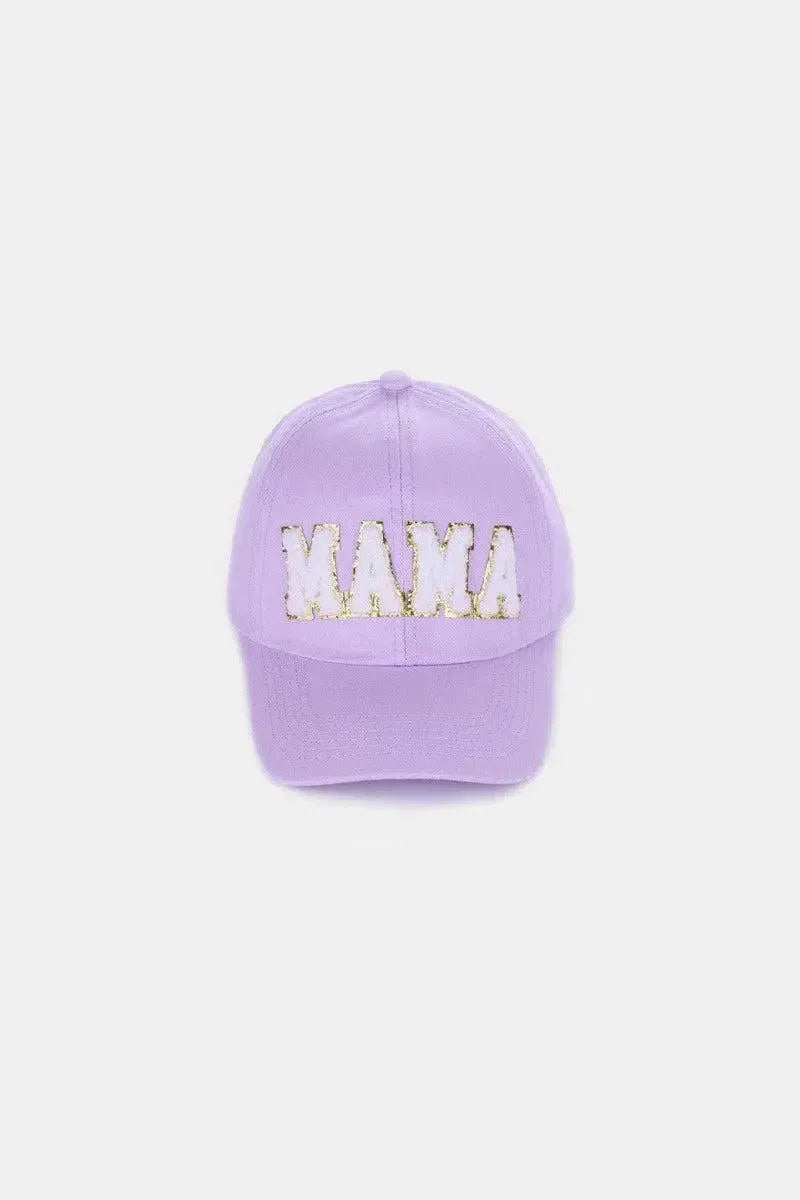 Celebrate Motherhood in Style: MAMA Chenille Cap-Womens Hats-Evelyns Fashion