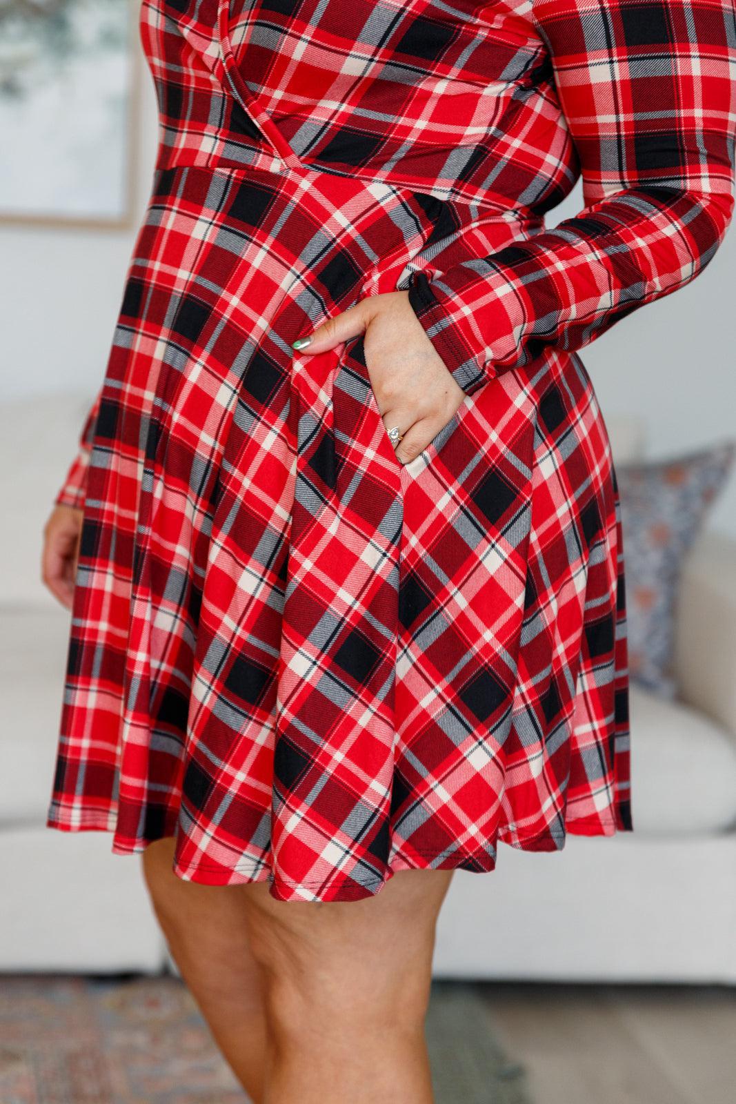 Chic & Functional: Highland Long Sleeve Skort Dress-Dresses-Evelyns Fashion