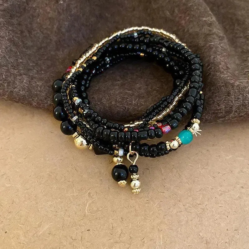 Chic Simplicity: Resin Rice Bead Bracelet-jewelry-Evelyns Fashion