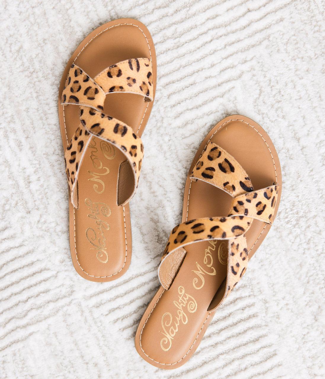 Conga Sandal in Leopard-Shoes-Evelyns Fashion