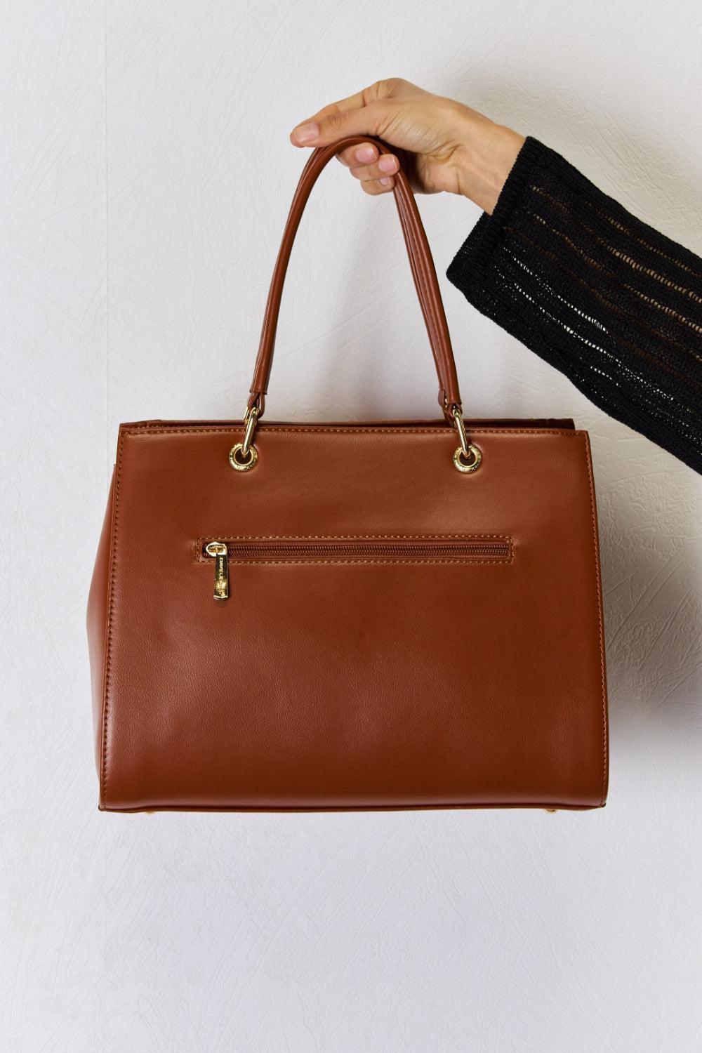 David Jones Leather Handbag-handbags-Evelyns Fashion