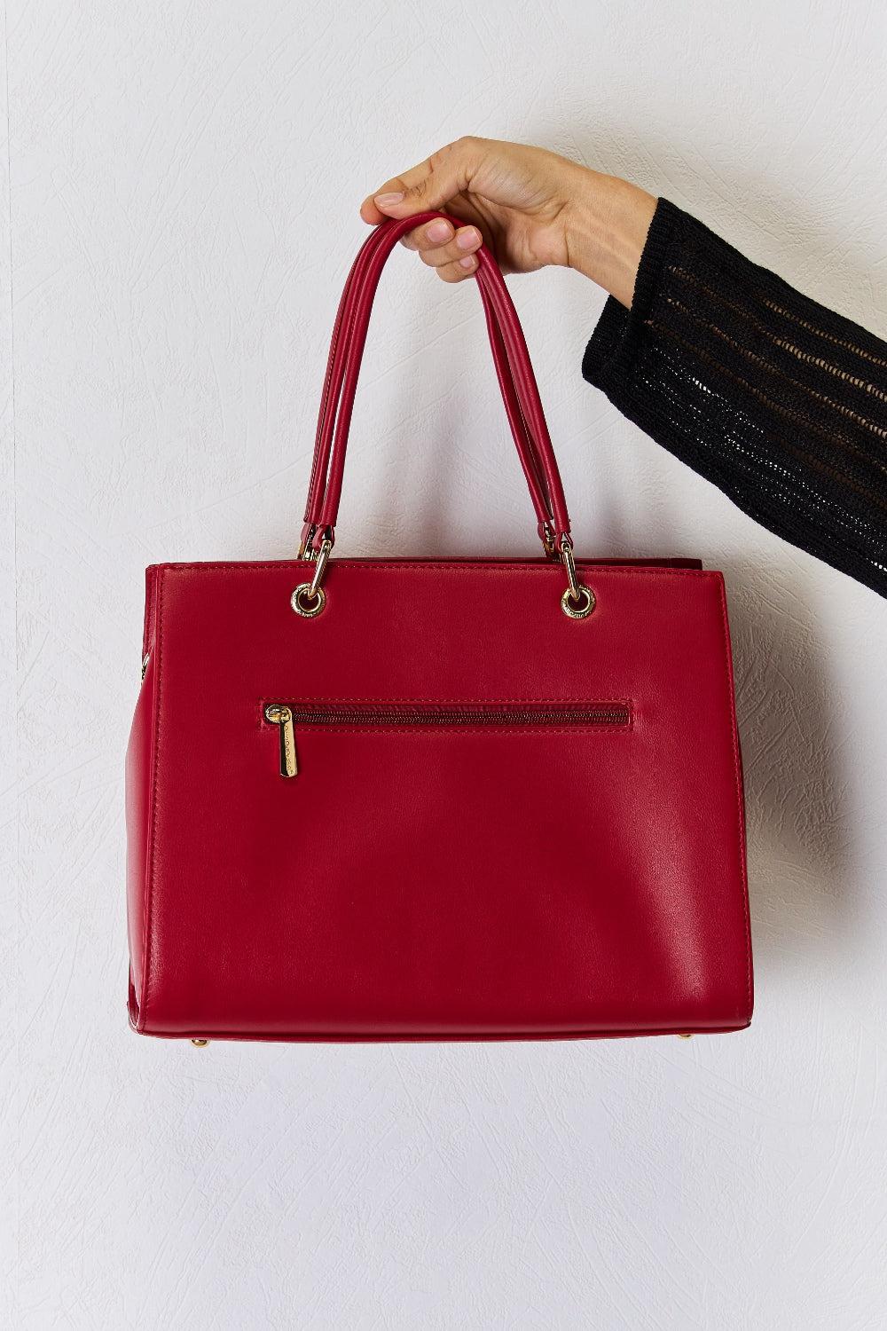 David Jones Leather Handbag-handbags-Evelyns Fashion