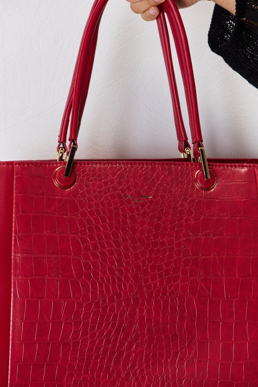 David Jones Leather Handbag-handbags-Evelyns Fashion