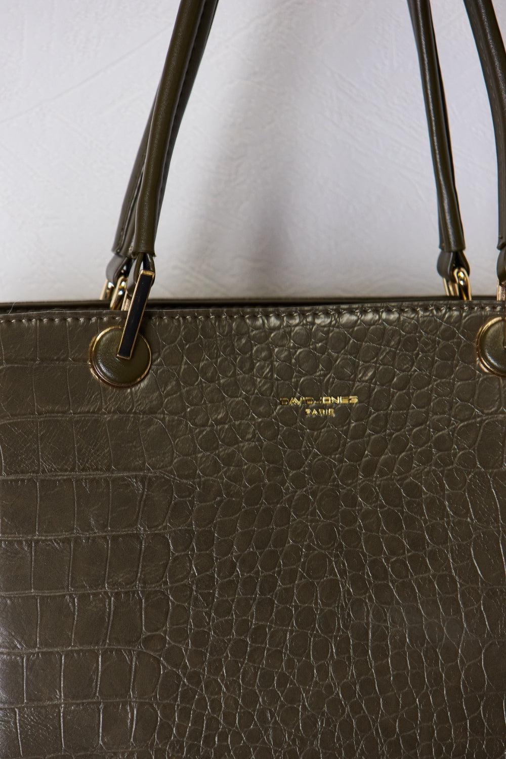 David Jones Leather Handbag-handbags-Evelyns Fashion