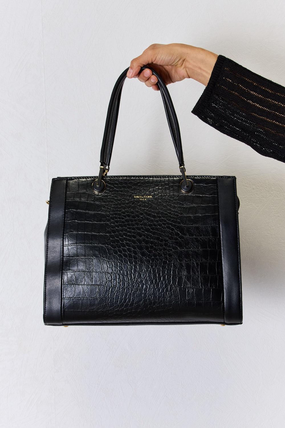 David Jones Leather Handbag-handbags-Evelyns Fashion