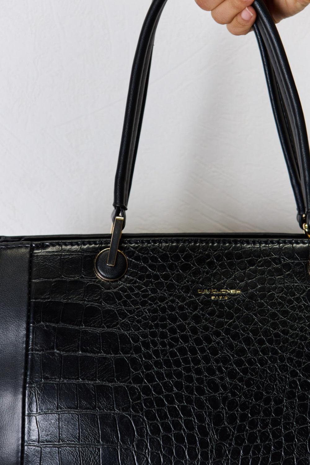 David Jones Leather Handbag-handbags-Evelyns Fashion