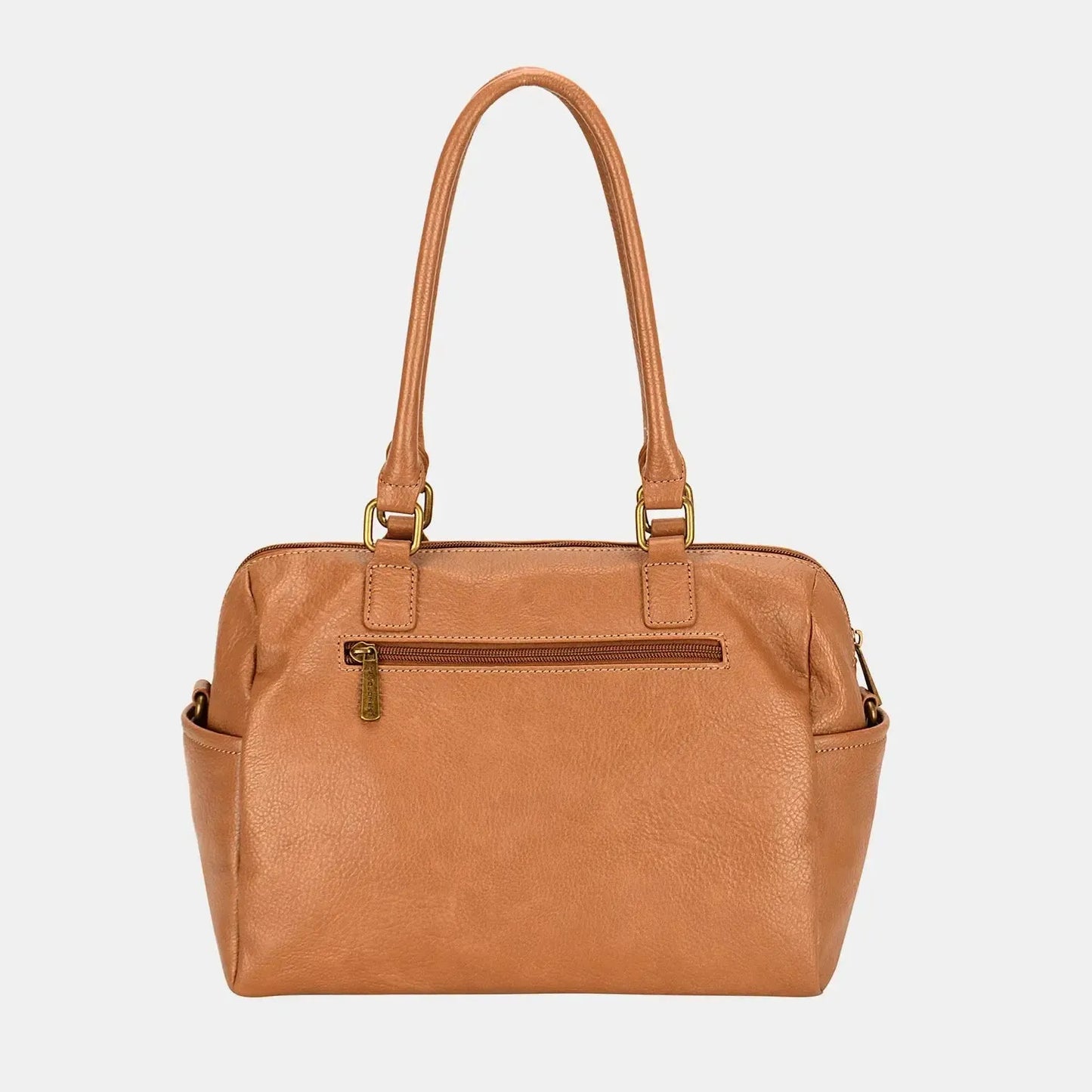Eco-Friendly Elegance: Zipper PU Leather Handbag-handbags-Evelyns Fashion