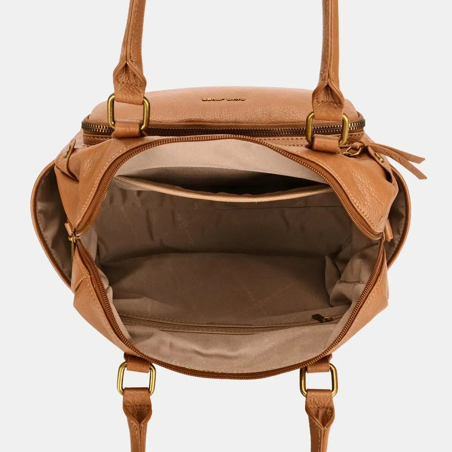 Eco-Friendly Elegance: Zipper PU Leather Handbag-handbags-Evelyns Fashion