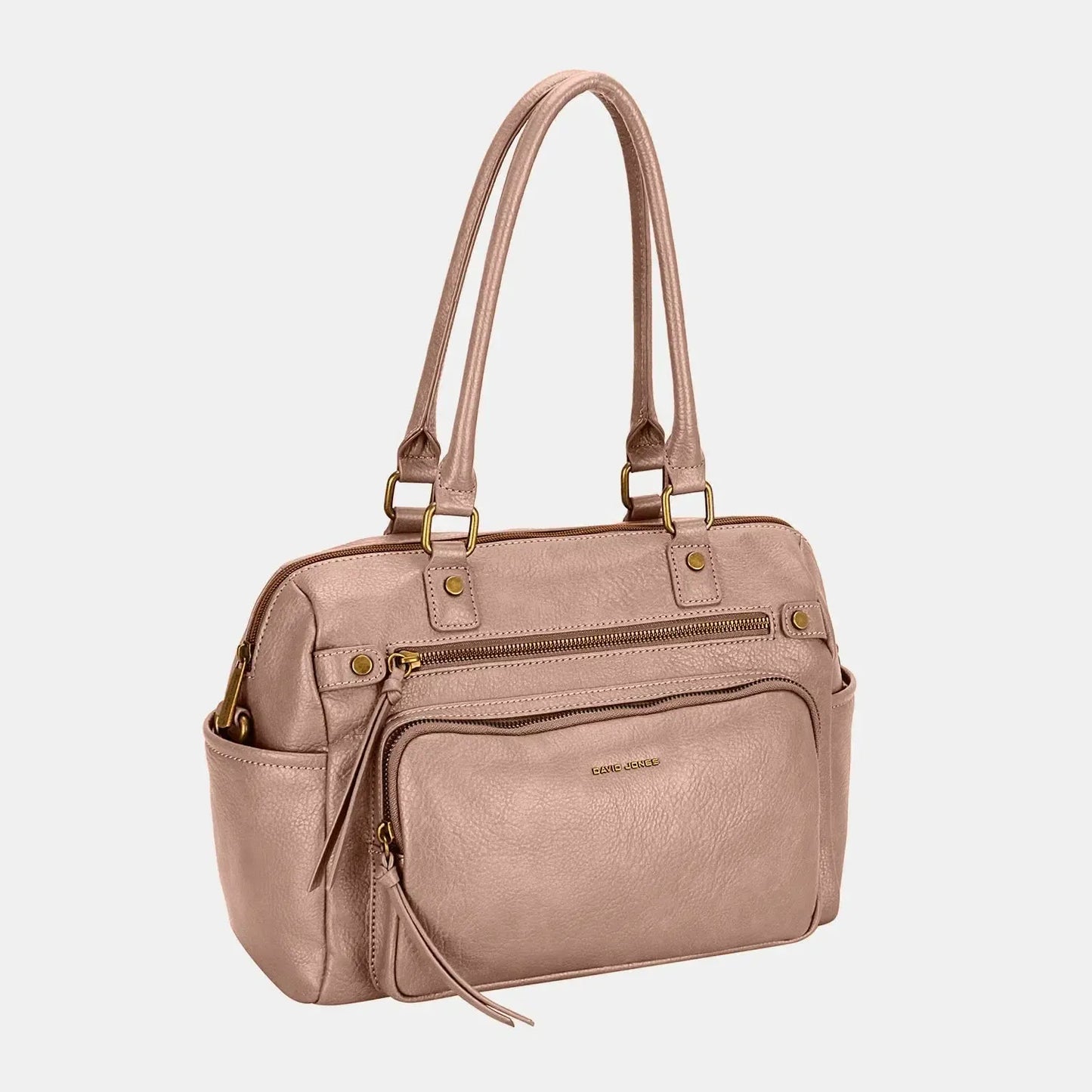Eco-Friendly Elegance: Zipper PU Leather Handbag-handbags-Evelyns Fashion