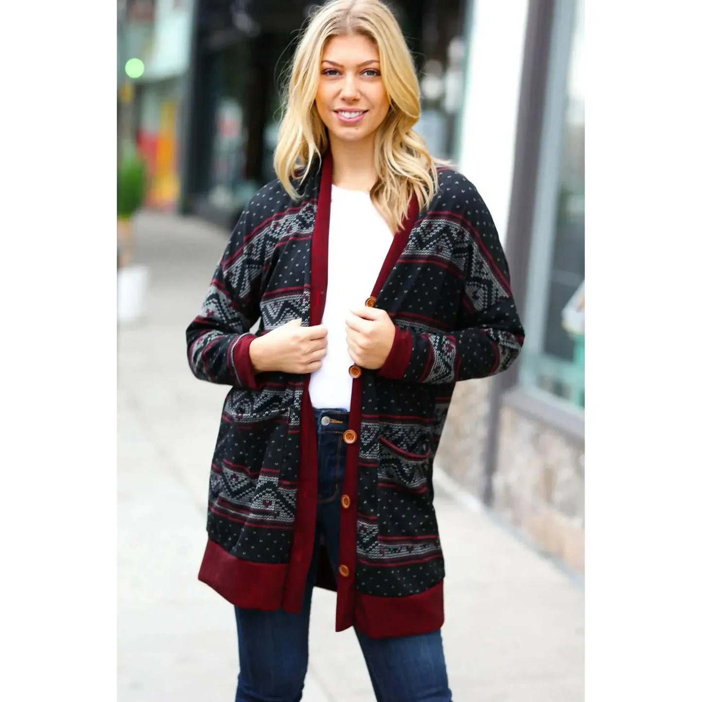 Everyday Comfort: Long Sleeve Cardigan with Pockets-2024 Blow-Out Sale-Evelyns Fashion