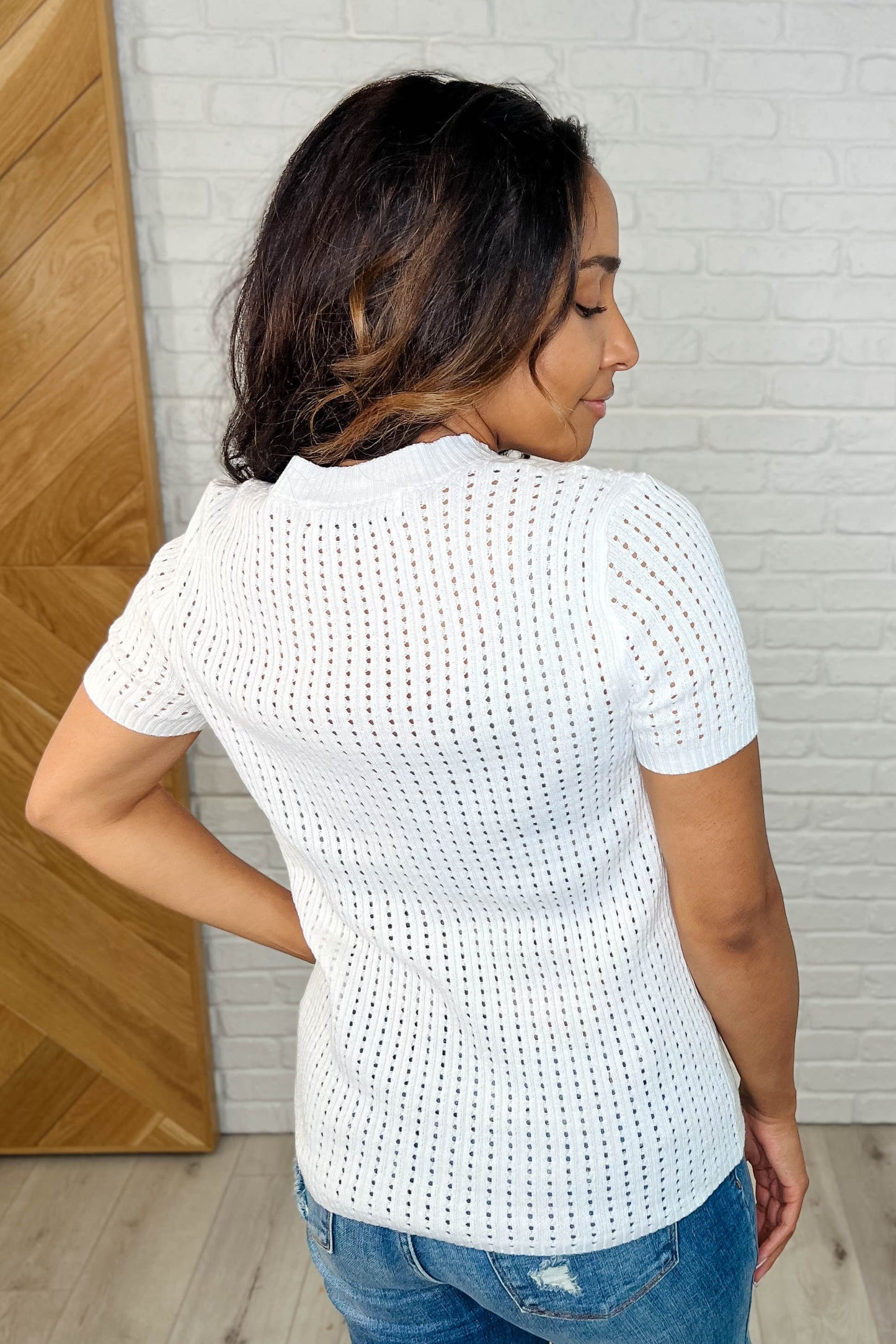 Falling Slowly Loose Knit Tee-Tops-Evelyns Fashion