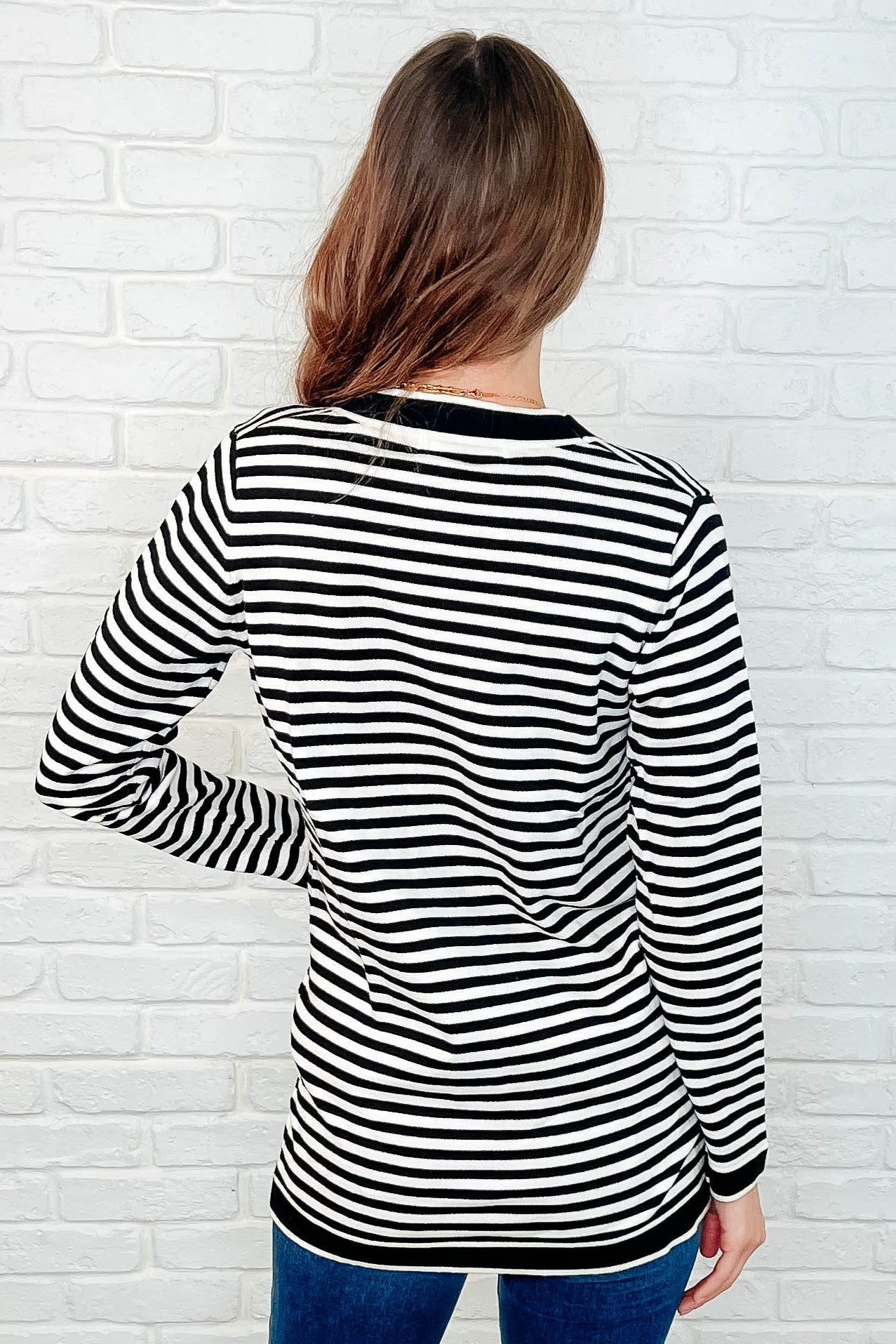 Finagle Your Way Striped Cardigan-Womens-Evelyns Fashion