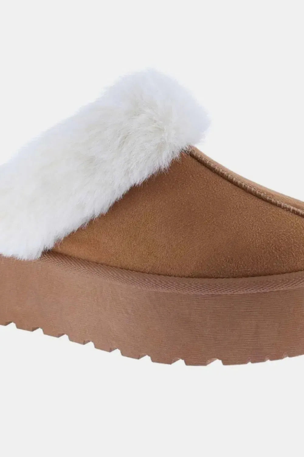 Fur-Lined Snow Slippers – Weeboo Thick Bottom Winter Shoes-Apparel & Accessories-Evelyns Fashion