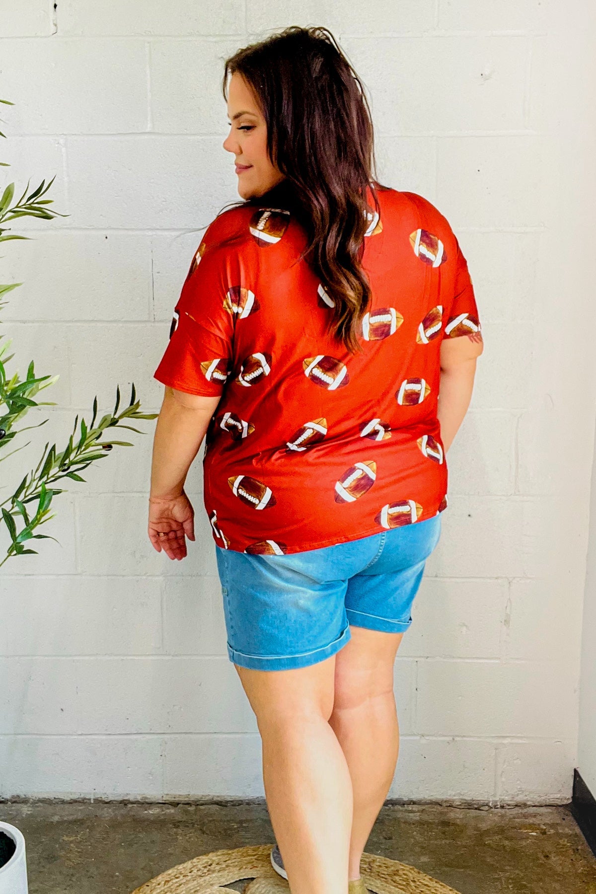 Game Day Auburn Football Print Knit Top-2024 Blow-Out Sale-Evelyns Fashion