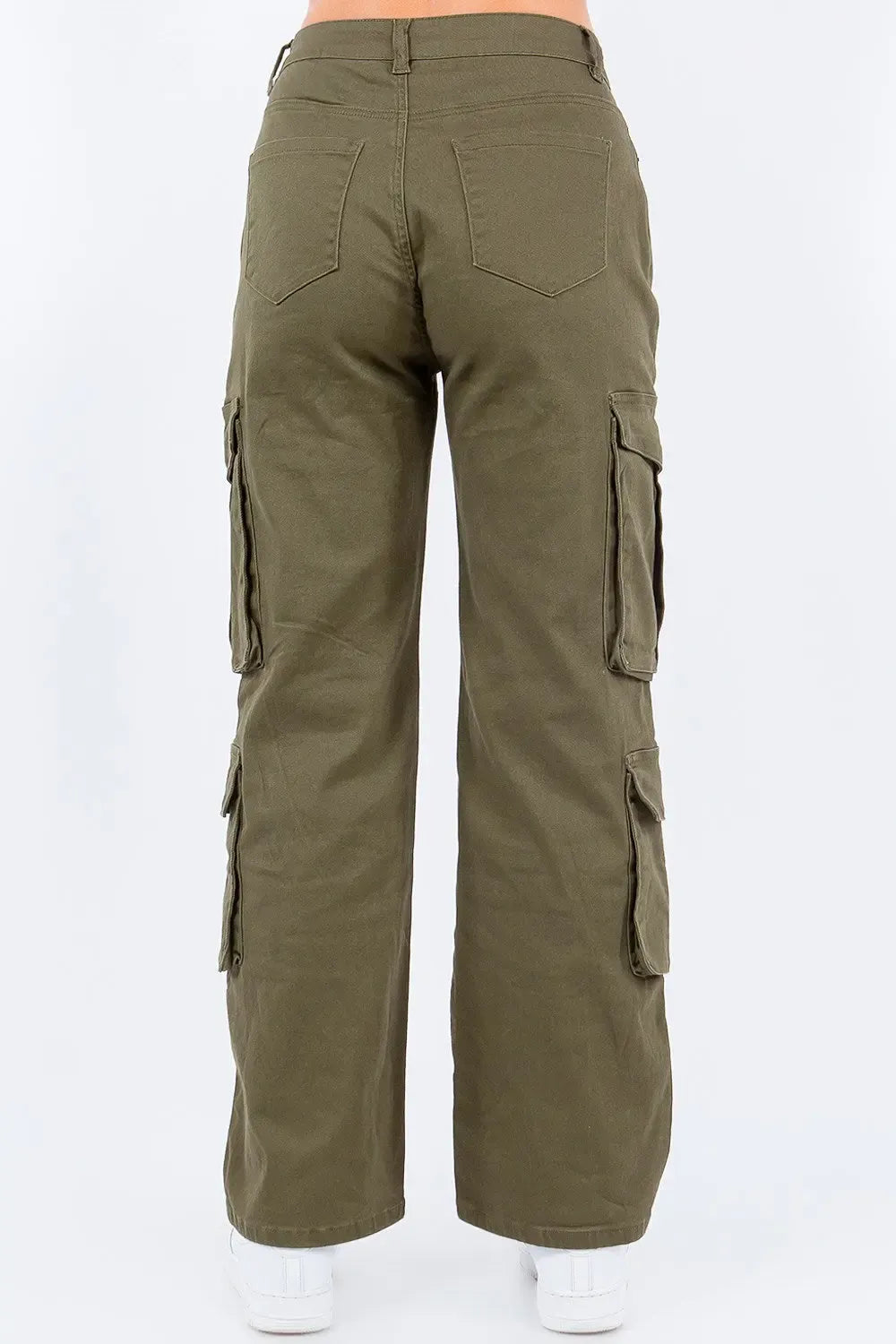 High Rise Cargo Pants-pants-Evelyns Fashion