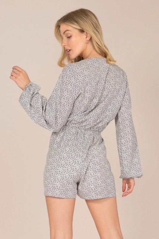 Long Sleeve Floral Jumpsuit-Jumpsuit-Evelyns Fashion