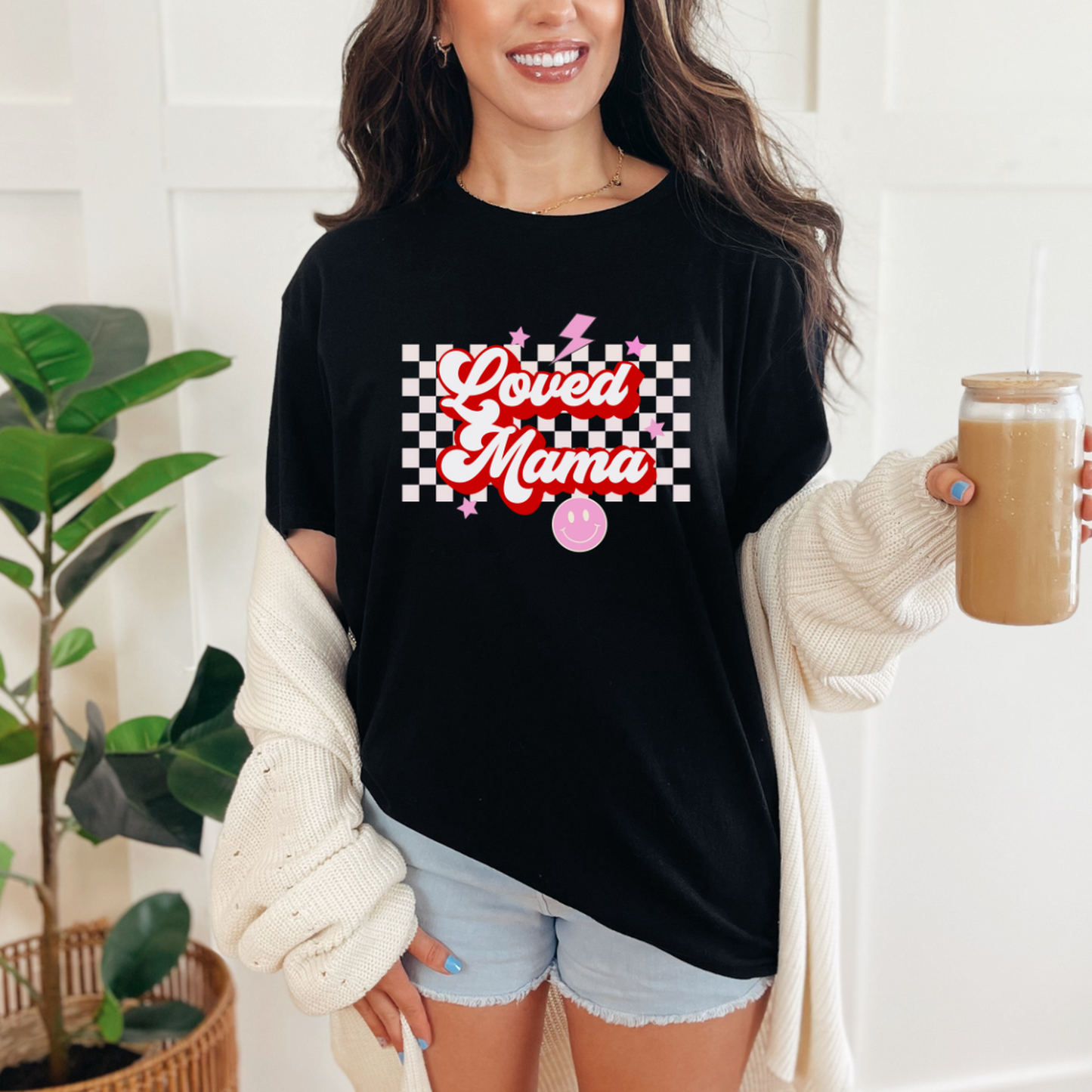 Loved Mama Graphic Tee-Womens-Evelyns Fashion