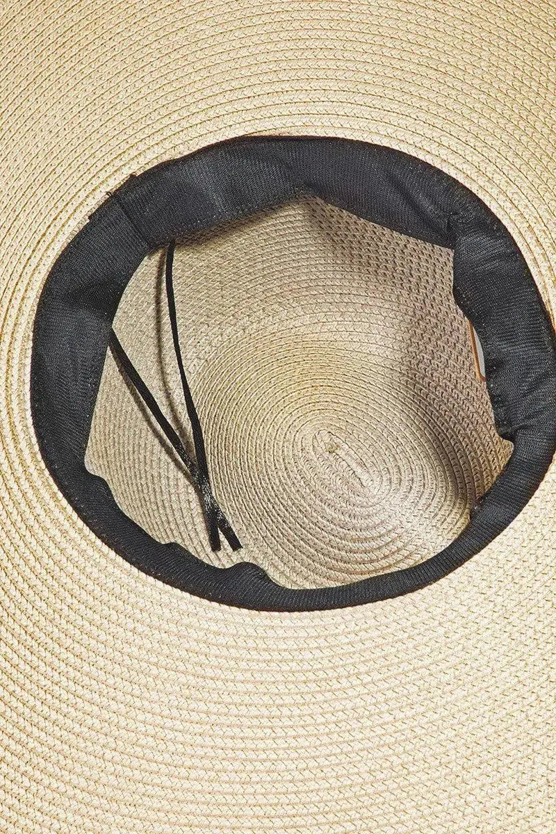 Modern Elegance: Fame Rope Strap Hat for Any Occasion-Womens Hats-Evelyns Fashion