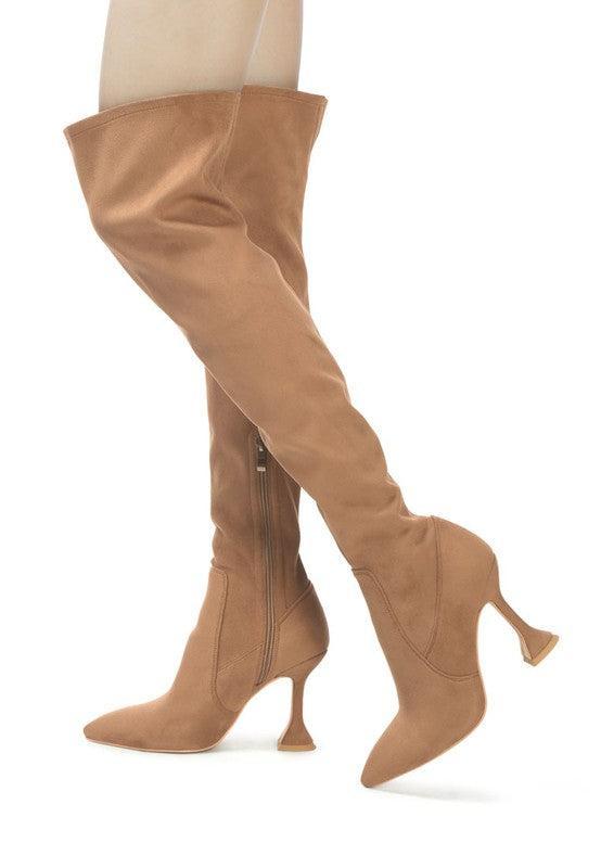 OVER THE KNEE HIGH HEELED BOOTS-BOOTS-Evelyns Fashion