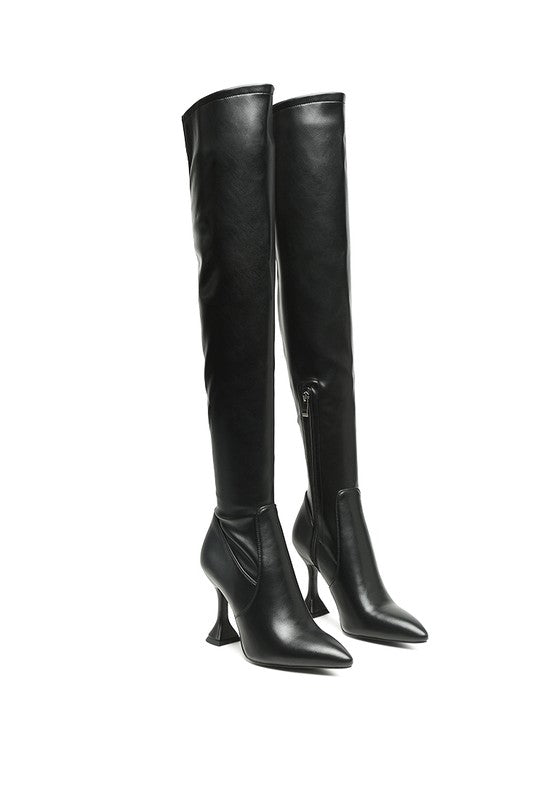 OVER THE KNEE HIGH HEELED BOOTS-BOOTS-Evelyns Fashion