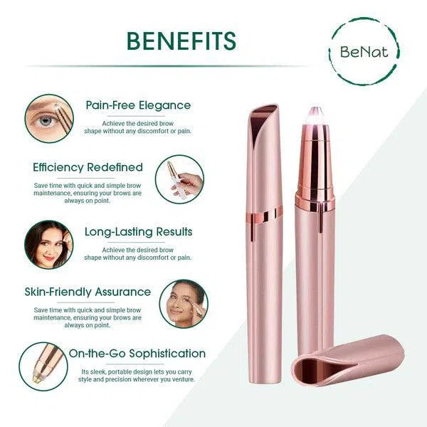 Rechargeable Eyebrow Hair Remover-beauty products-Evelyns Fashion