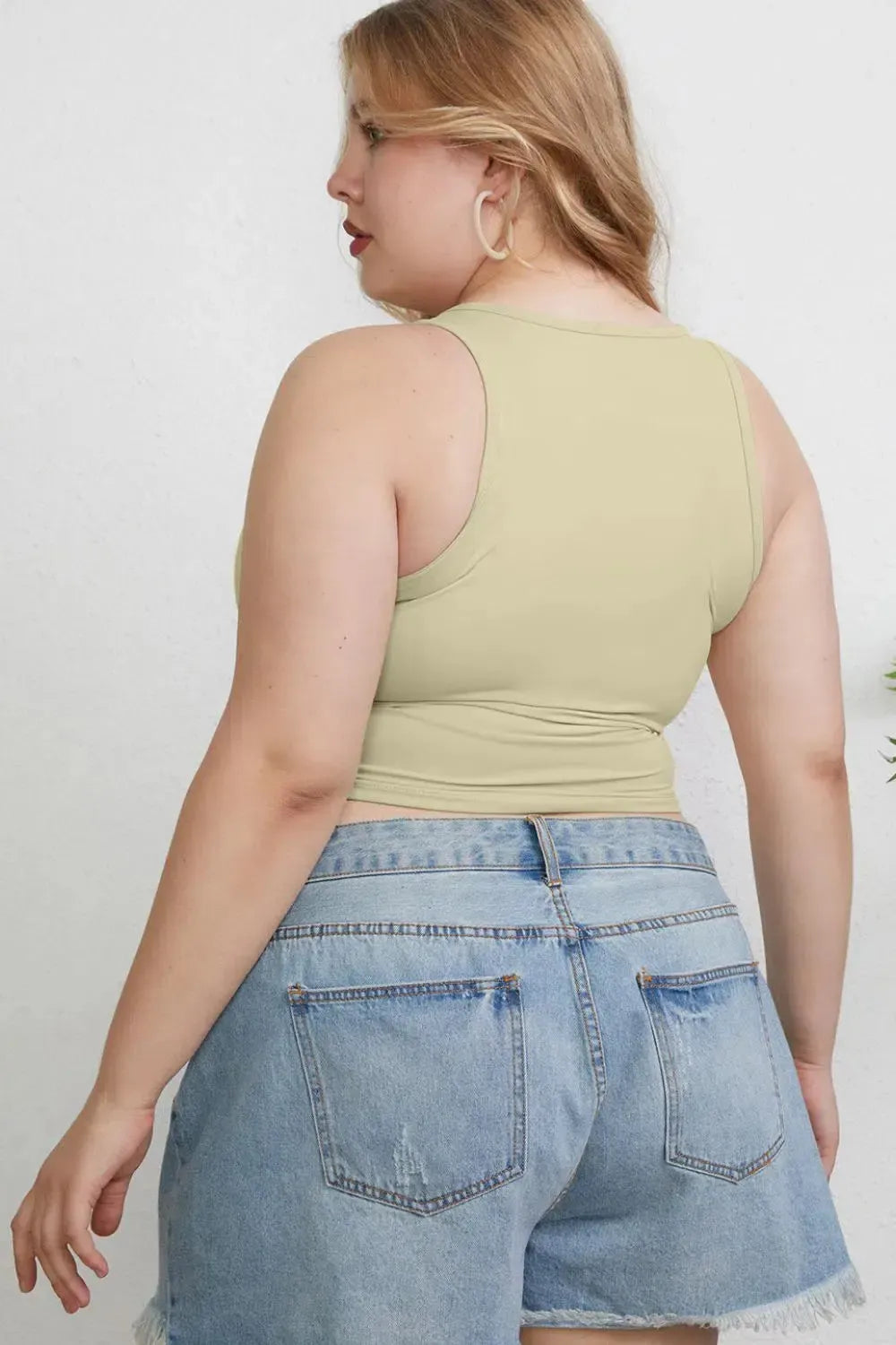 Slim Round Neck Tanks-Tank Tops-Evelyns Fashion
