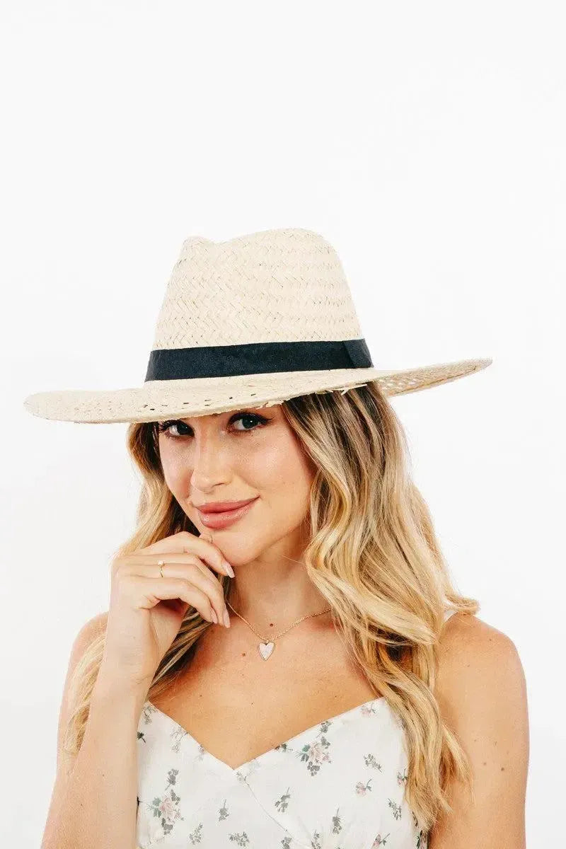 Stay Stylish & Sun-Safe: Straw Sun Hat for Every Occasion-Womens Hats-Evelyns Fashion