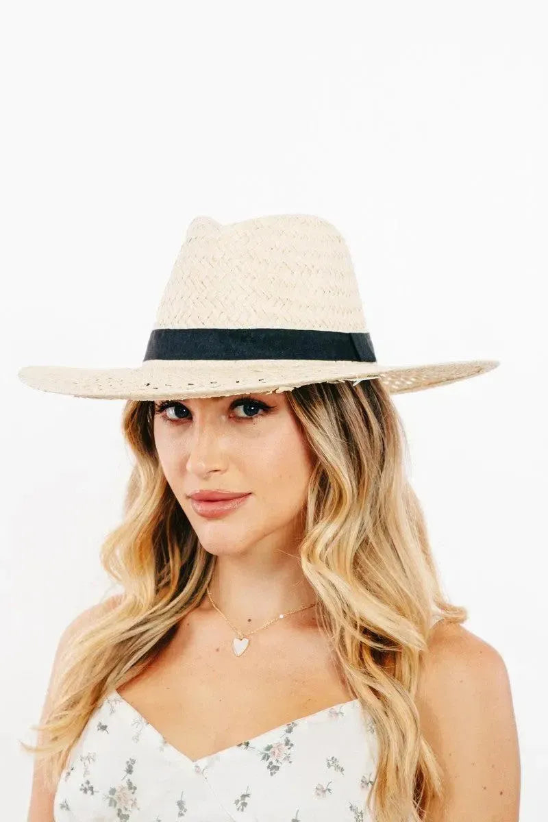 Stay Stylish & Sun-Safe: Straw Sun Hat for Every Occasion-Womens Hats-Evelyns Fashion