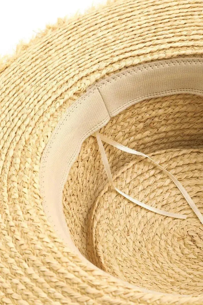Stay Stylish & Sun-Safe: Straw Sun Hat for Every Occasion-Womens Hats-Evelyns Fashion
