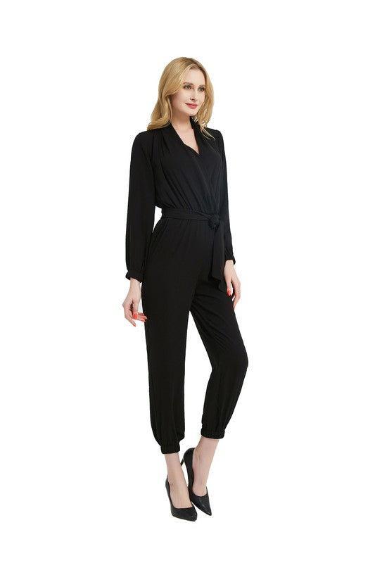 Stylish Black Jumpsuit-jumpsuits-Evelyns Fashion