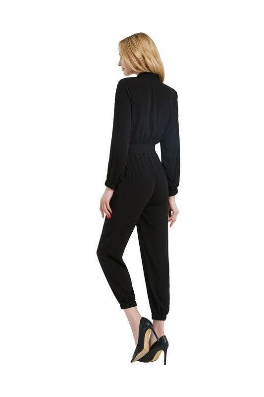 Stylish Black Jumpsuit-jumpsuits-Evelyns Fashion