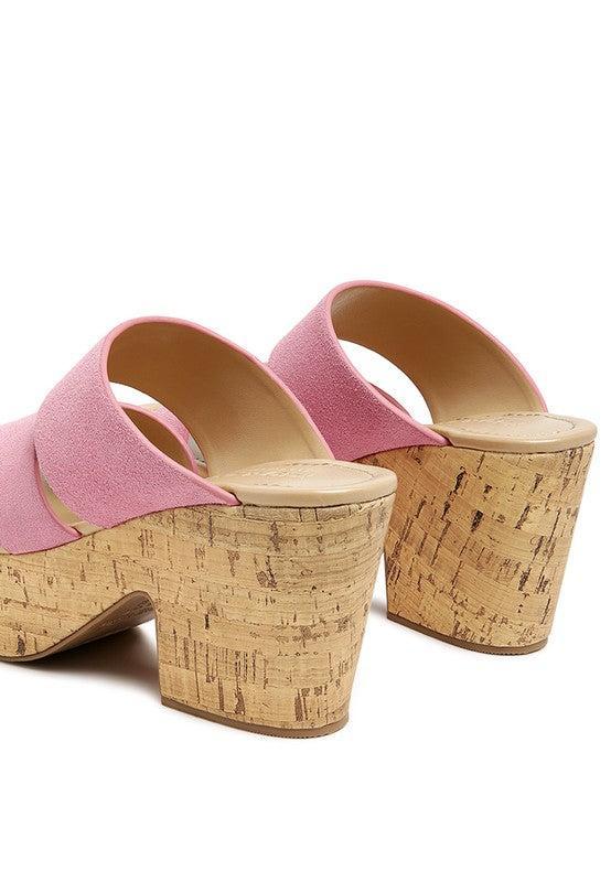 SUEDE SLIP-ON SANDAL-Shoes-Evelyns Fashion
