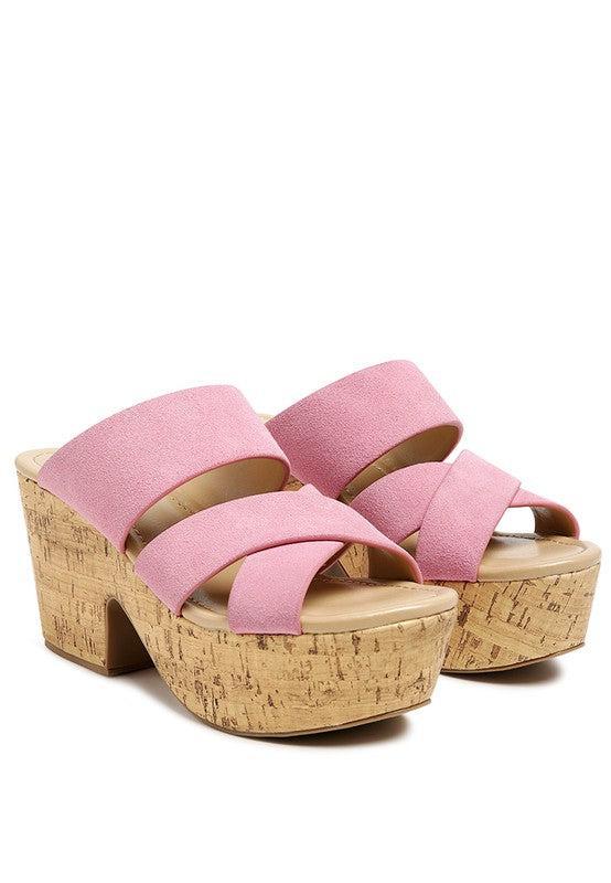 SUEDE SLIP-ON SANDAL-Shoes-Evelyns Fashion