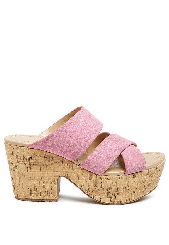 SUEDE SLIP-ON SANDAL-Shoes-Evelyns Fashion
