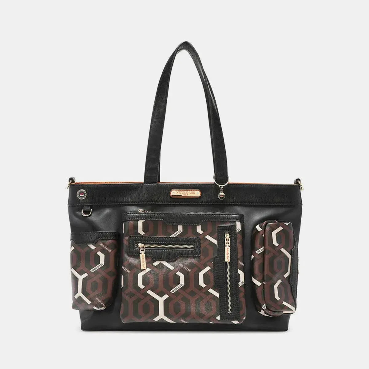 Sustainable Sophistication: Vegan Large Leather Handbag-handbags-Evelyns Fashion