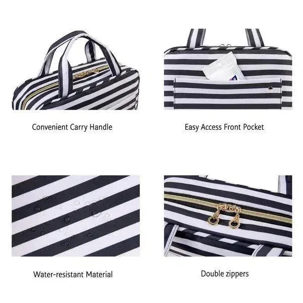 Travel Fold Up Make Up Bag Hanging Organizer-beauty products-Evelyns Fashion