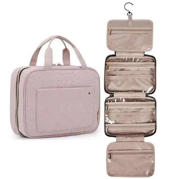 Travel Fold Up Make Up Bag Hanging Organizer-beauty products-Evelyns Fashion