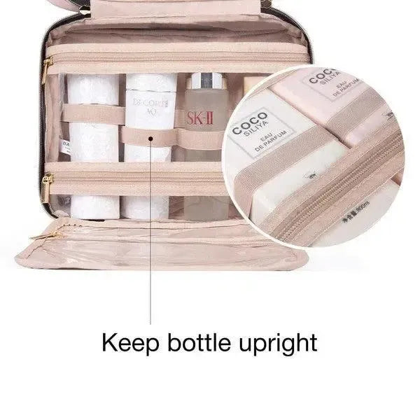 Travel Fold Up Make Up Bag Hanging Organizer-beauty products-Evelyns Fashion