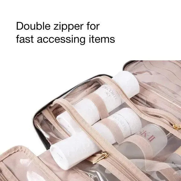 Travel Fold Up Make Up Bag Hanging Organizer-beauty products-Evelyns Fashion